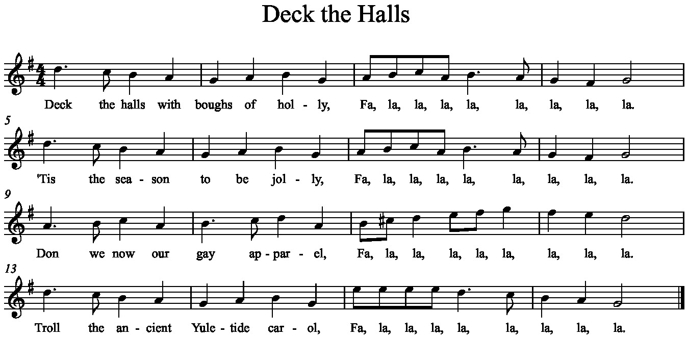 Deck the Halls - Music a la Abbott - Amy Abbott - Kodály Inspired Blog