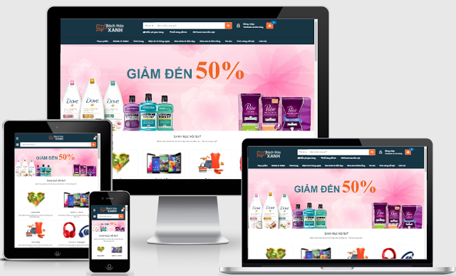Template blogger bán hàng bách hóa xanh đẹp Template blogger bán hàng bách hóa xanh đẹp