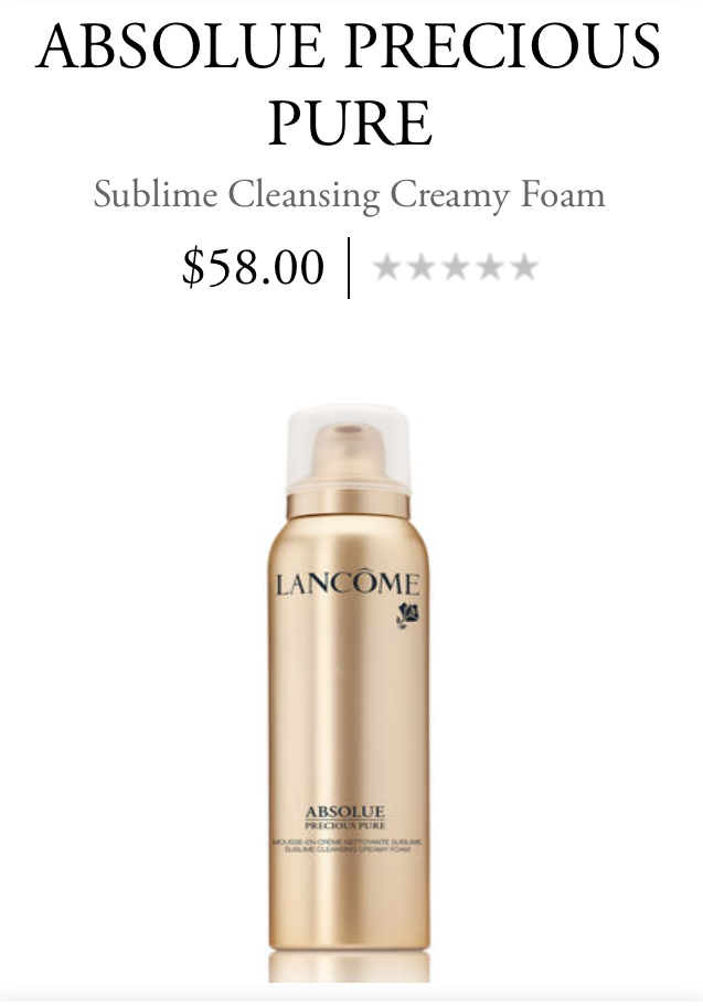 lancome absolue precious pure cream cleanser