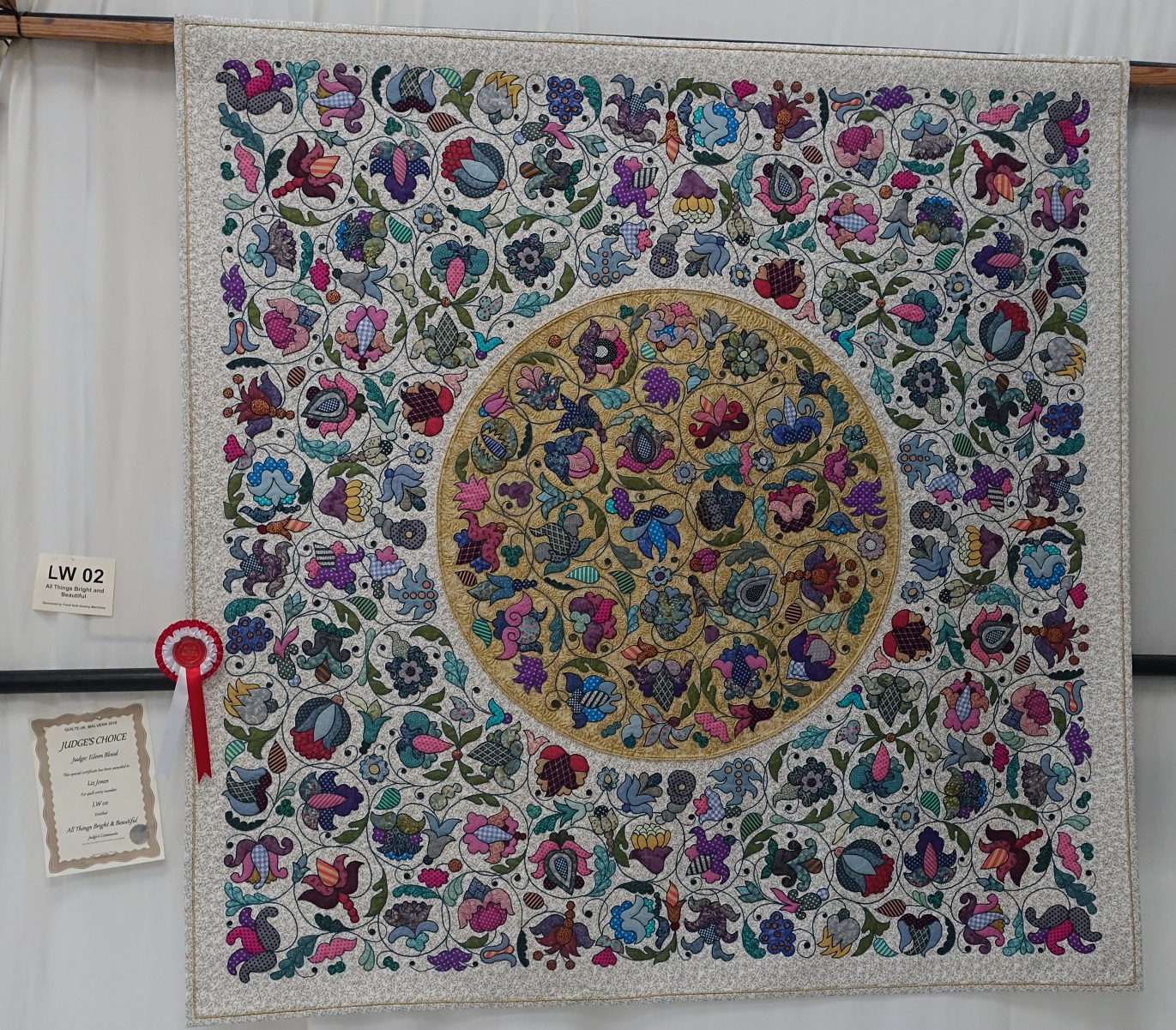 Feather On A Wire More from Malvern, Quilts UK 2017