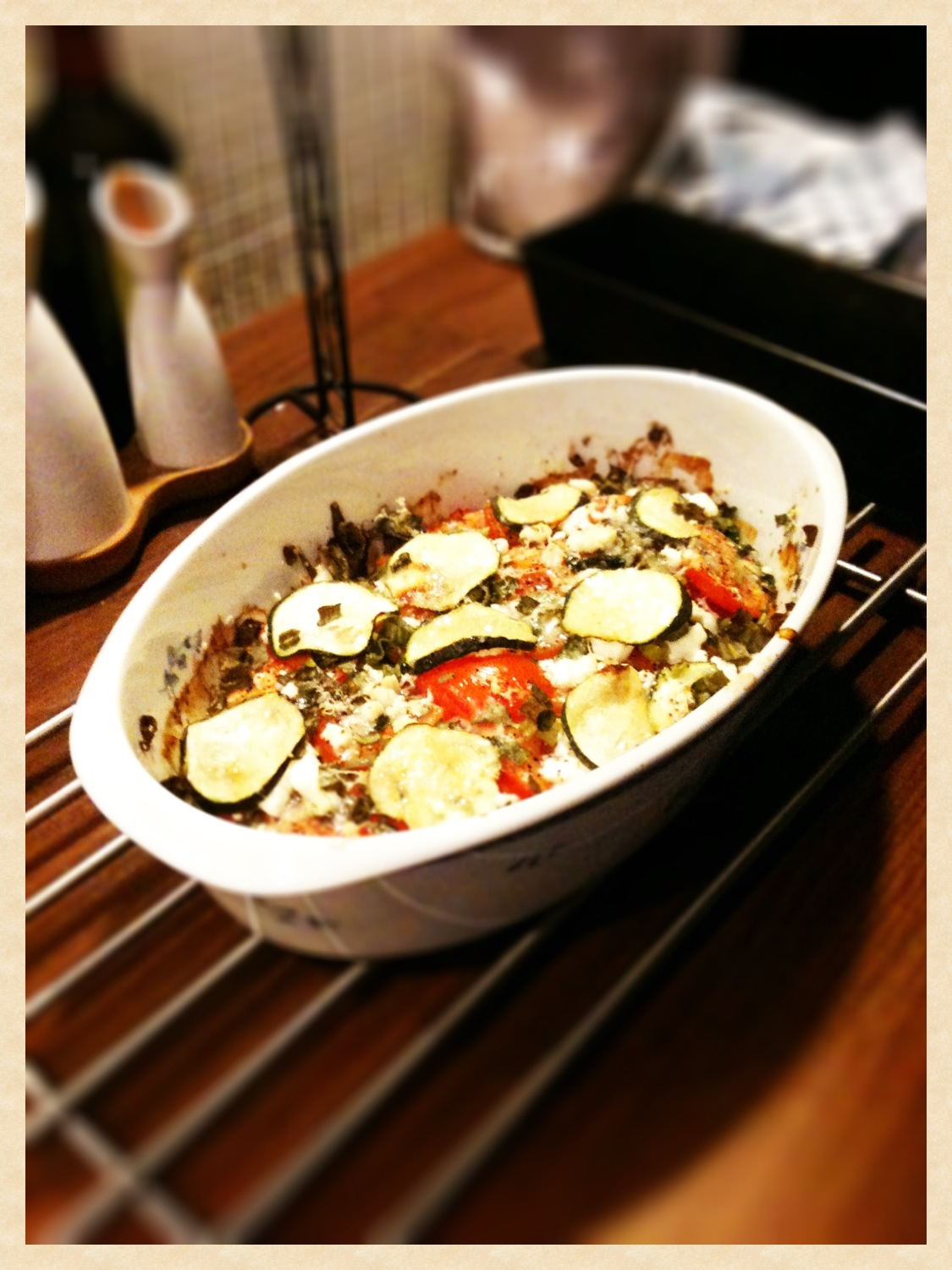 Hannas mat & recept Zucchini och tomatgratäng