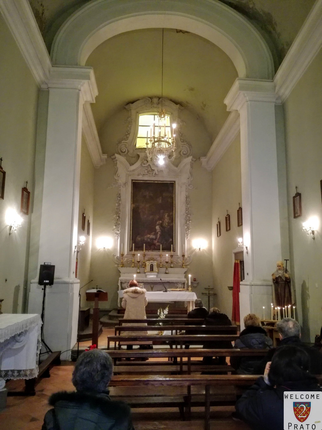 Oratorio di Sant’Antonio Abate con lunetta Robbiana
