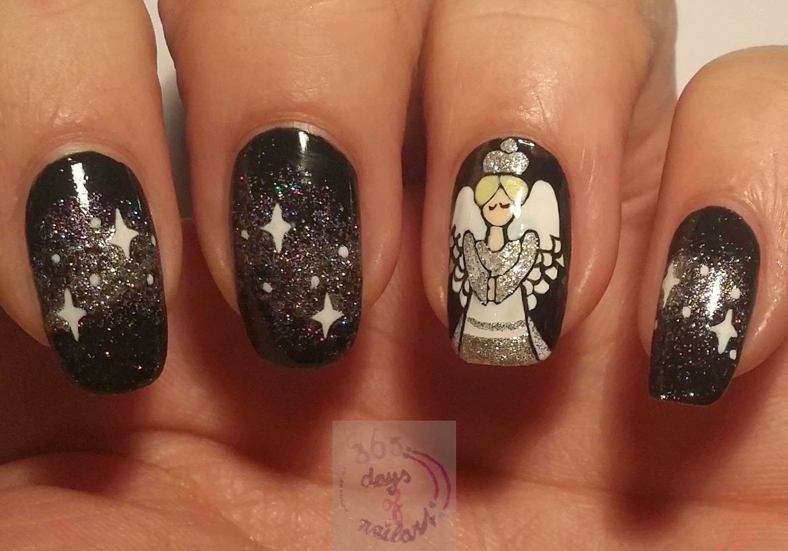 angel nail art picture 