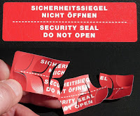 Sicherheitssiegel Nicht öffnen Security Seal - do not open
