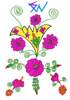 Romsad Flower, Drawing Art