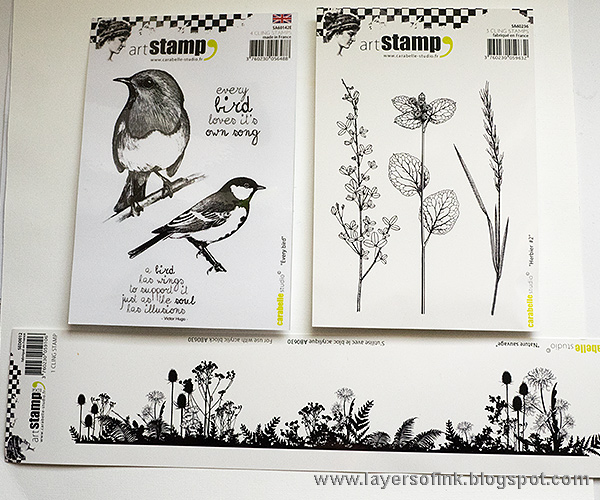 Layers of ink - Inspiring Bird Tag by Anna-Karin