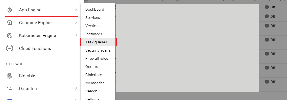 setup scheduled export on google appe