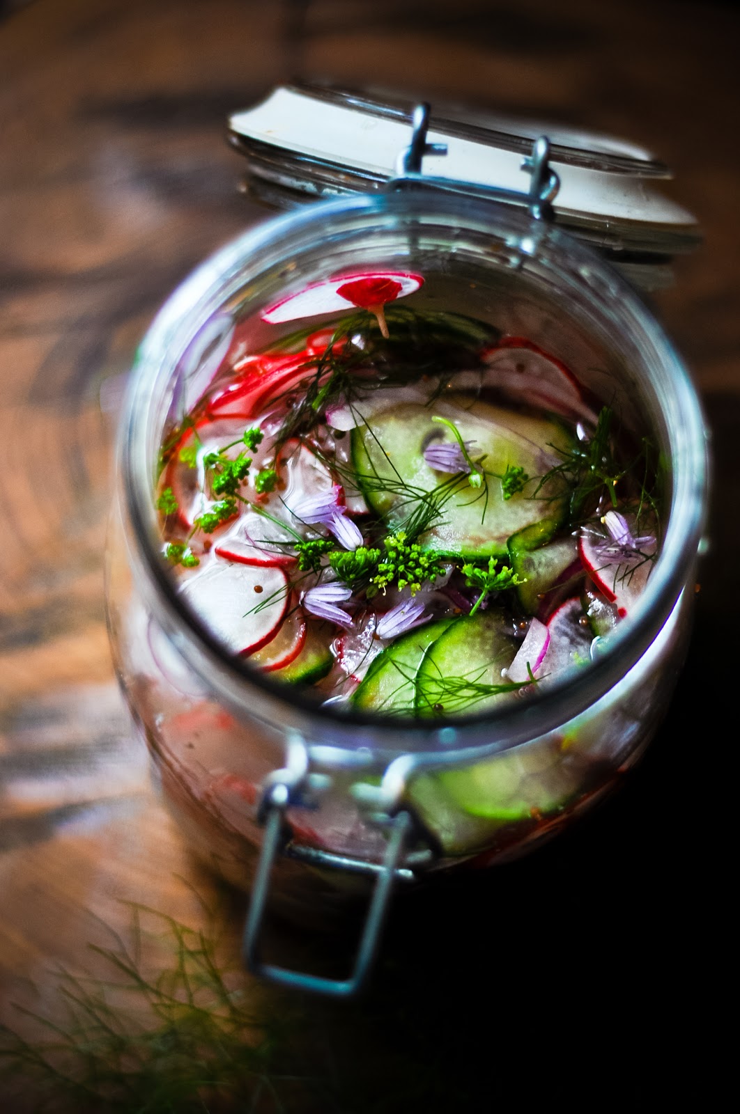 Domestic Sluttery Sluttishly Vegan Cucumber and Red Onion Pickle
