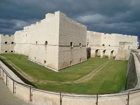 The Norman motte and bailey castle at Barletta