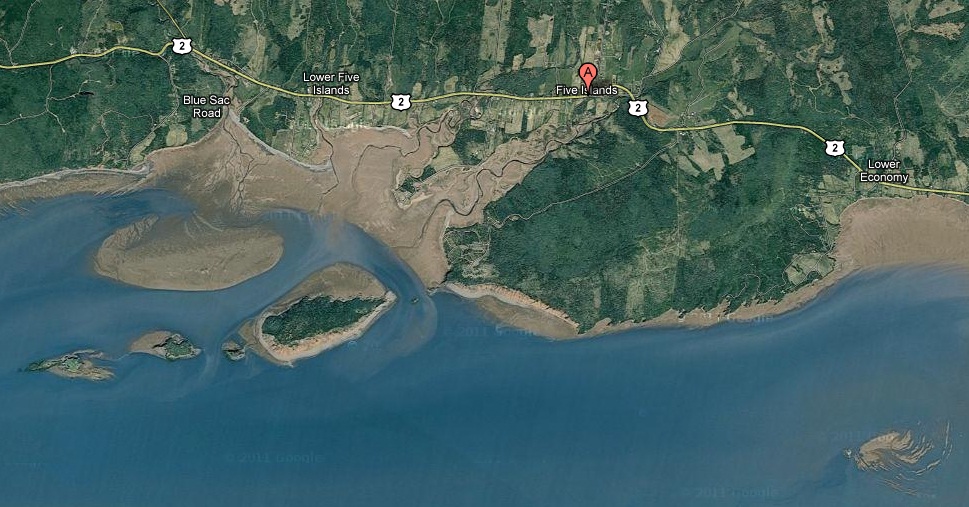 Five Islands Provincial Park (near Lower Economy, Nova Scotia)