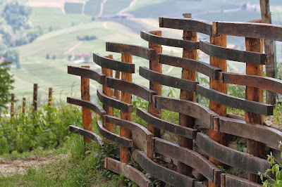 Fence Made of Barrel Slats