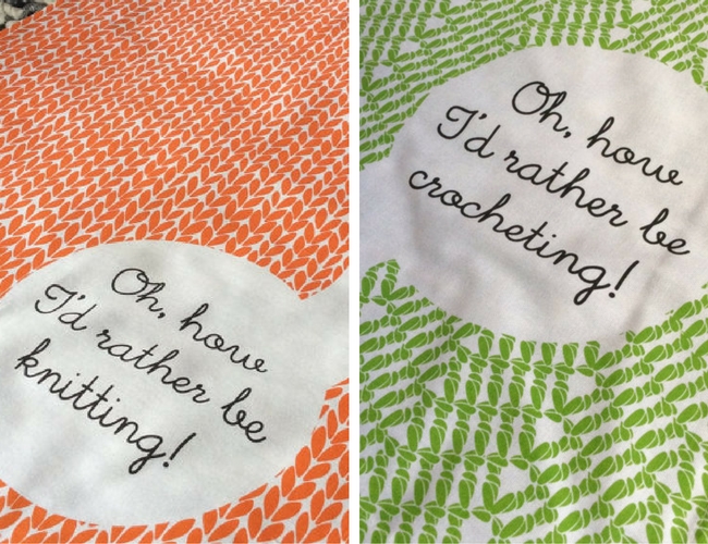 Tea towels for knitters and crocheters (Tilly Flop Designs) | Happy in Red Tea towels for knitters and crocheters (Tilly Flop Designs) | Happy in Red