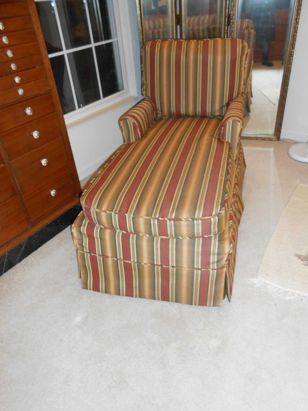 Custom Made Slipcovers Chaise Lounge