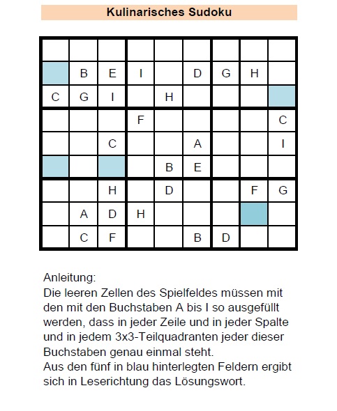 Verlosung Rätsel Verlosung Rätsel