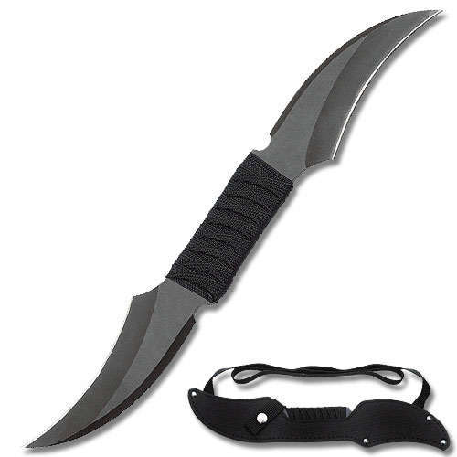 бетдаггер нож. две стороны лезвия. боевой нож дабл шедоу. глефа двухклинковая. раскладной нож с двумя лезвиями.