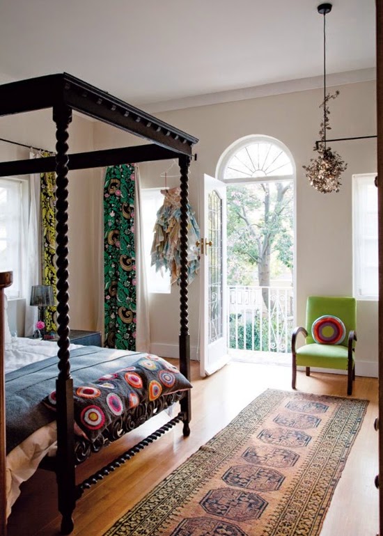 Safari Fusion blog | Four-poster beds | Revived 1920s interiors of a Saxonworld (Johannesburg) home, South Africa