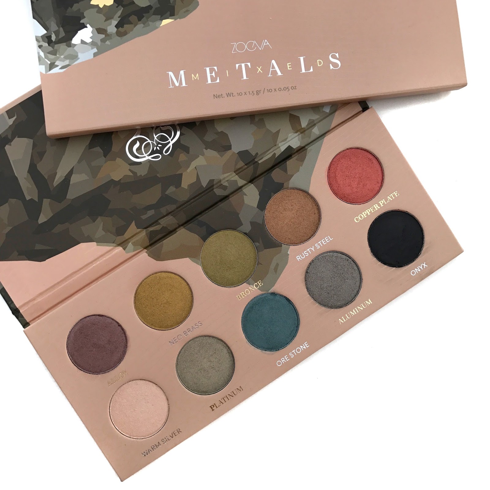 Review and Swatches: Zoeva Mixed Metals - Wellness by Kels
