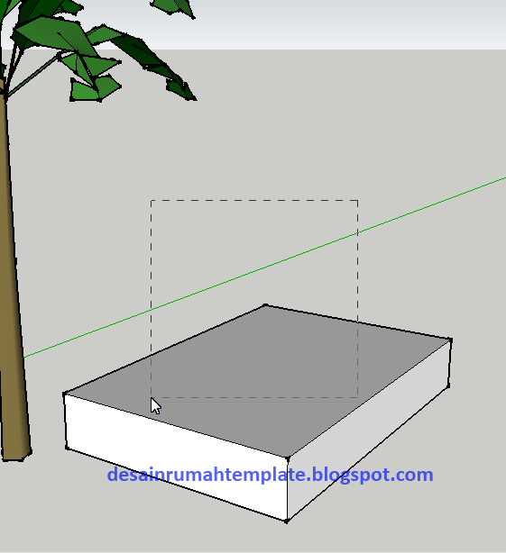 Mengatasi Masalah Garis Seleksi Object yang Hilang pada SketchUp