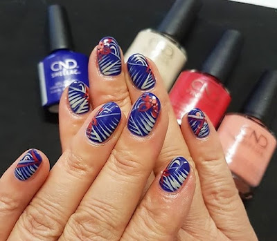CND Wild Earth Nail Art with Blue Moon, Brimstone, Spear and Element CND Wild Earth Nail Art with Blue Moon, Brimstone, Spear and Element