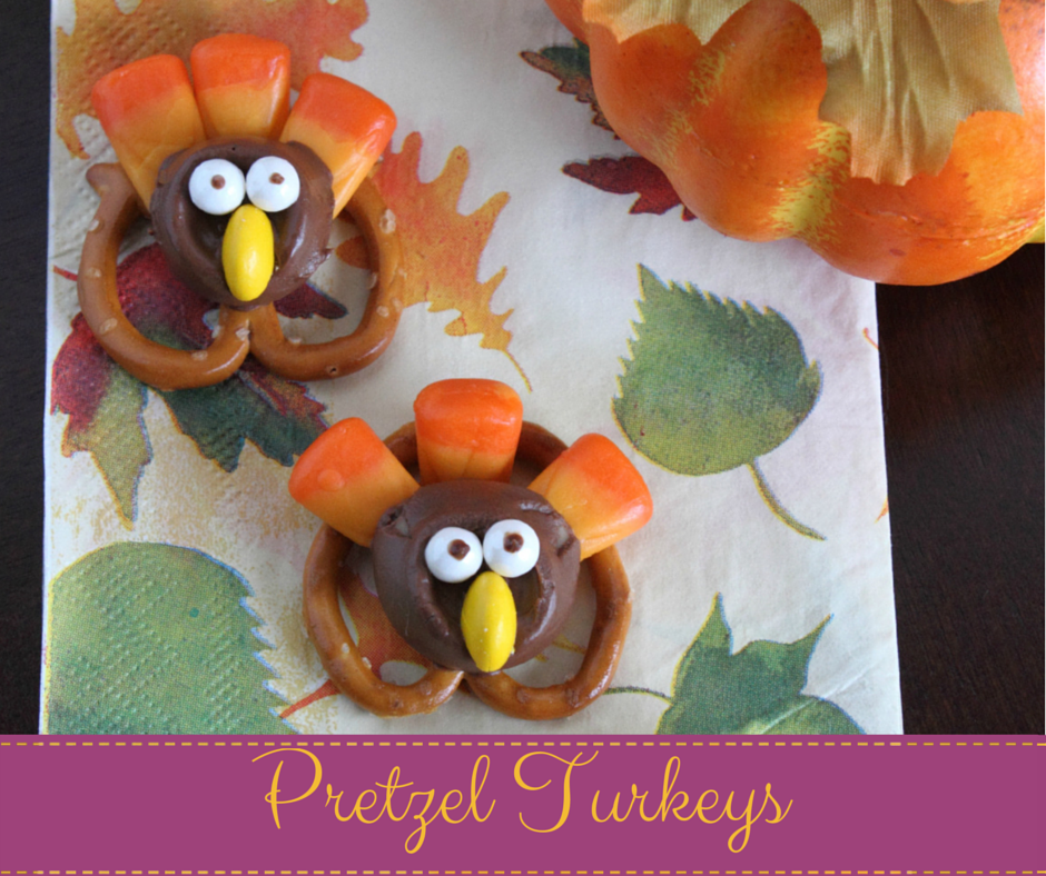 Thanksgiving Pretzel Turkeys - AnnMarie John