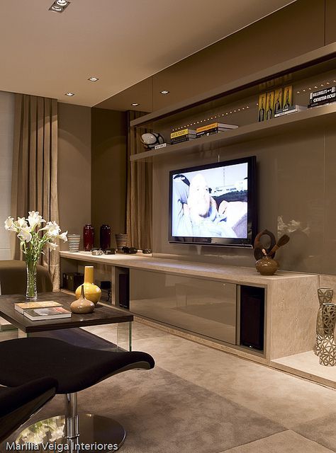  DECORAR E INTEGRAR A SALA DE ESTAR E HOME THEATER  Papo de Design