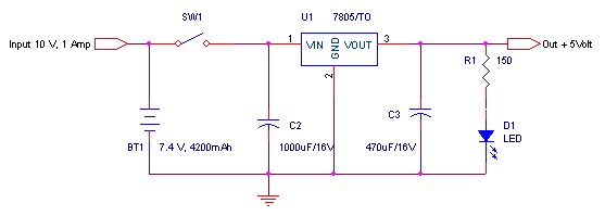 jlw power bank: Simple Electronic Circuit of Power Bank