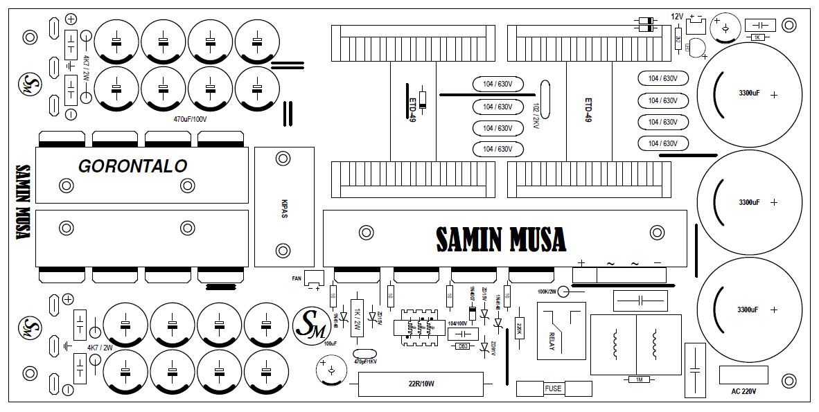 layout atas sos smps dual core