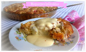 #helppo #raparperi #piirakka #rhubarb #pie #baking