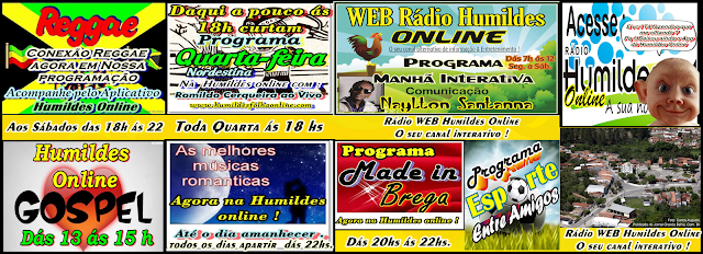Pprogramação da Rádio WEB Humildes Online