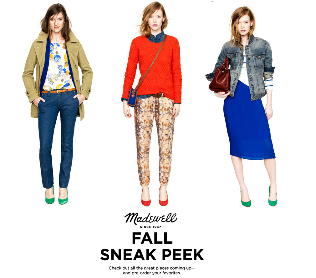 J.Crew Aficionada Sneak Peek Madewell's Fall 2012 Collection