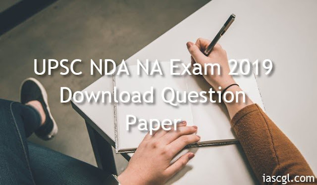 NDA NA 2019 Question Papers Download