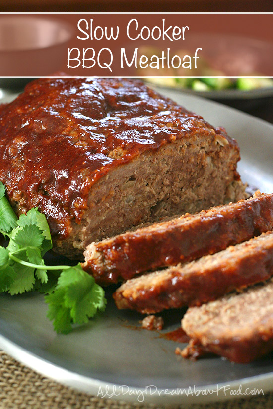 LowCarb Slow Cooker Barbecue Meatloaf from All Day I Dream About Food