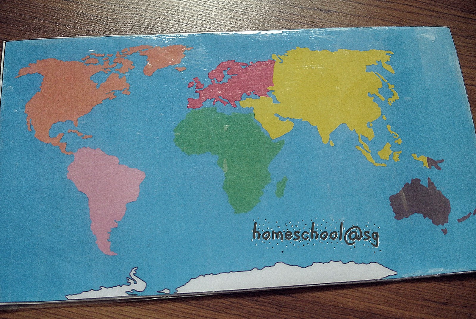 Homeschool@sg: DIY continent map