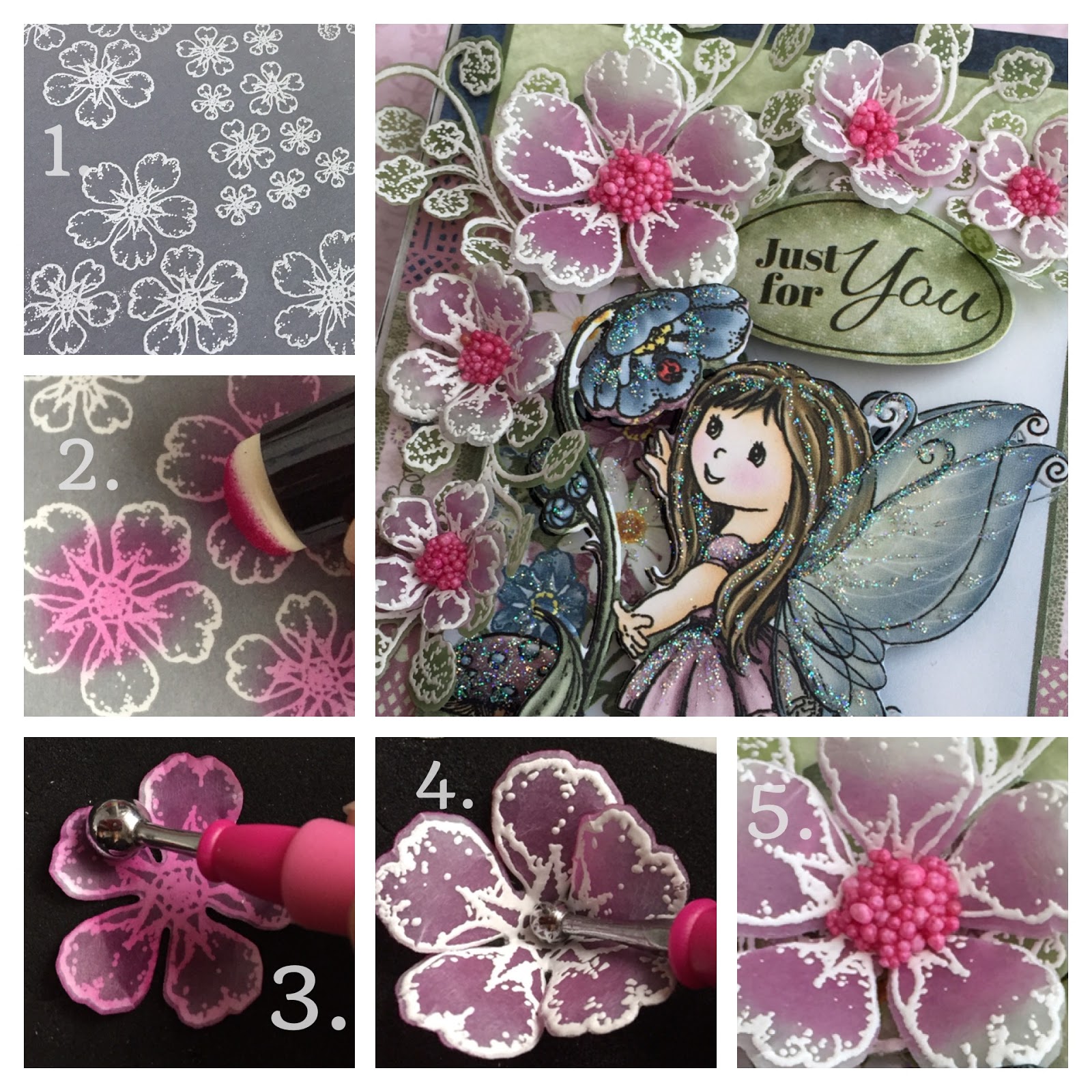 Verity Cards Wildwood vellum flower tutorial