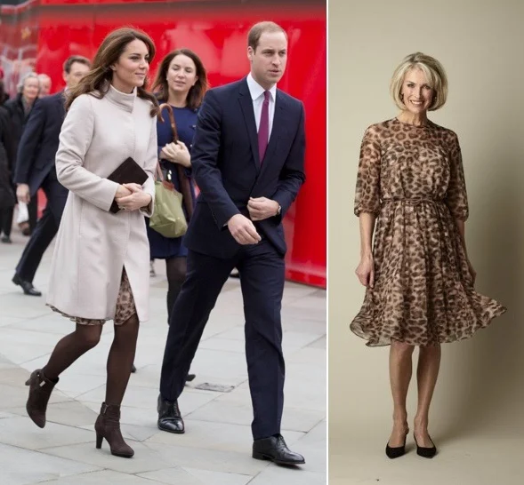 CATHERİNE,DUCHESS OF CAMBRİDGE  İN MAX MARA  STUDIO  DRESS