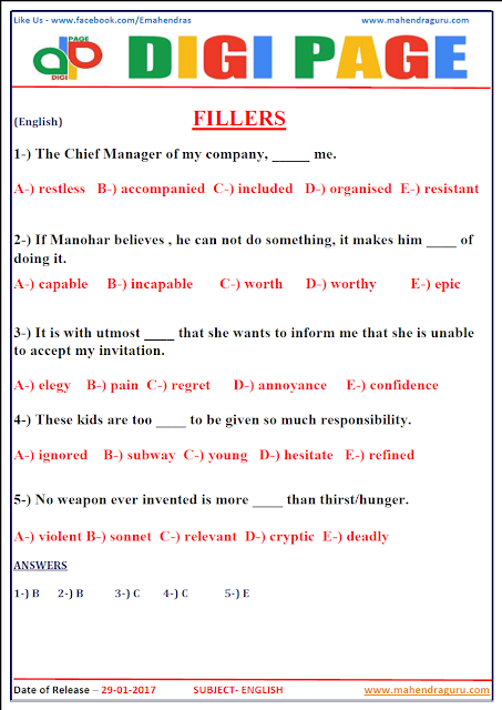 DP | FILLERS | 29 - JAN - 17 DP | FILLERS | 29 - JAN - 17