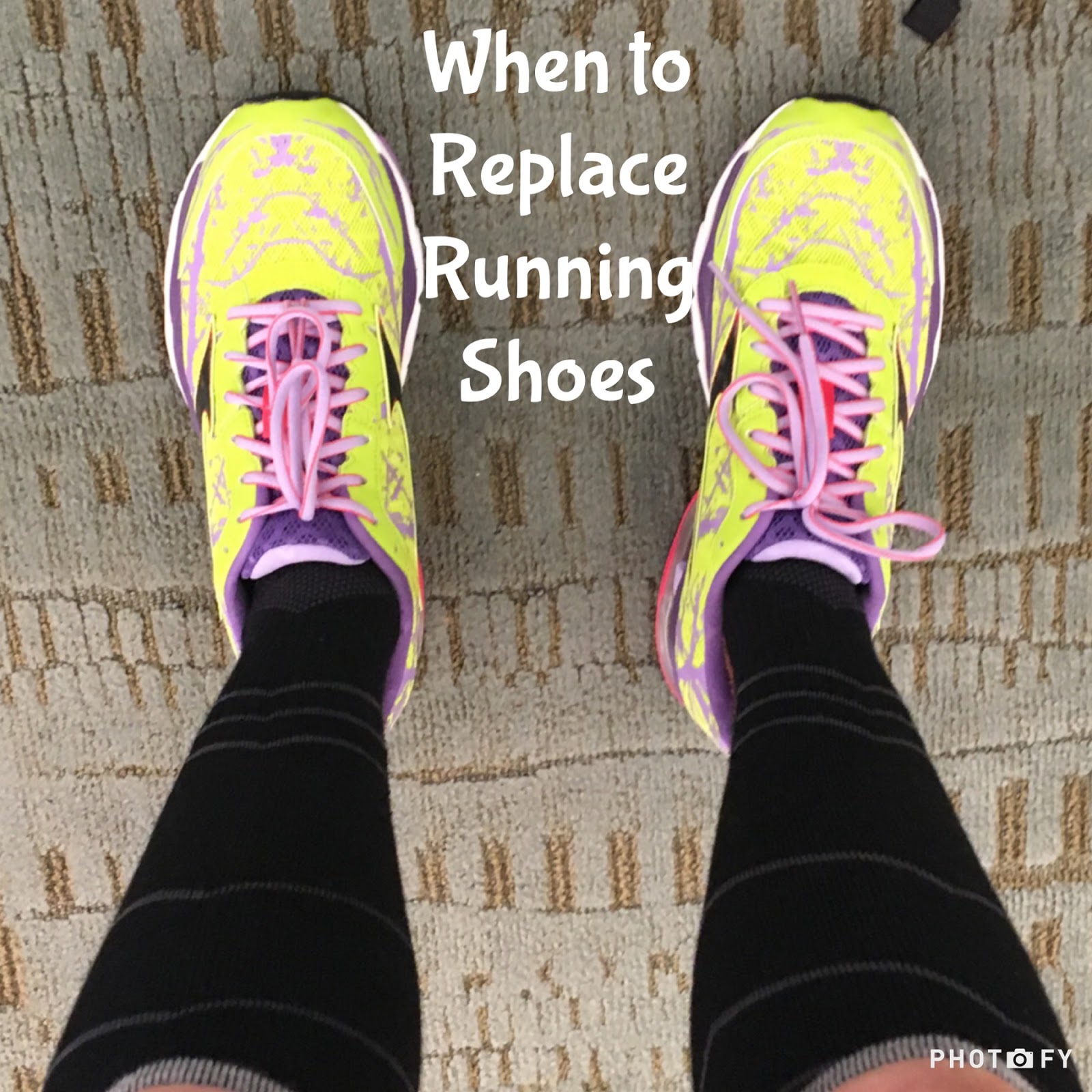on my training shoes