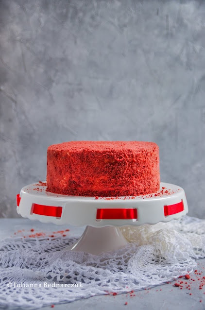 Red velvet cake - czerwony tort