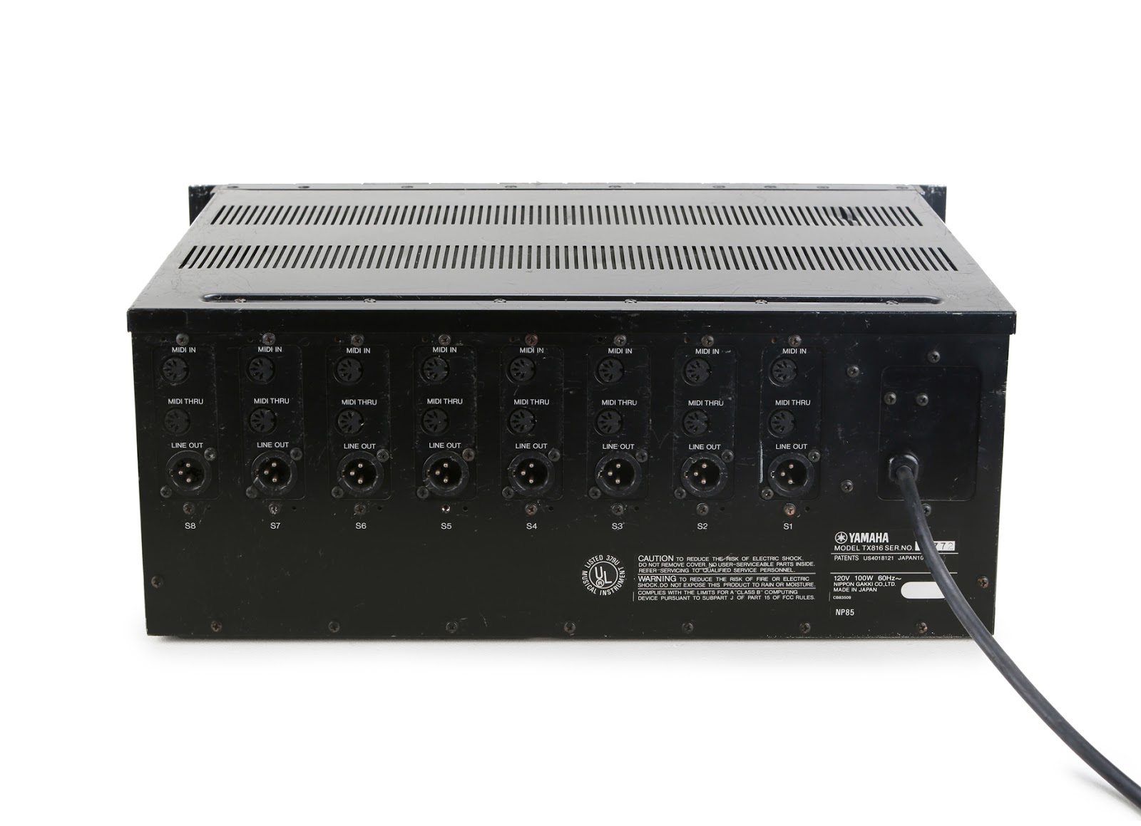 MATRIXSYNTH Yamaha TX816 FM SYNTHESIZER 8 DX7s in a Rack