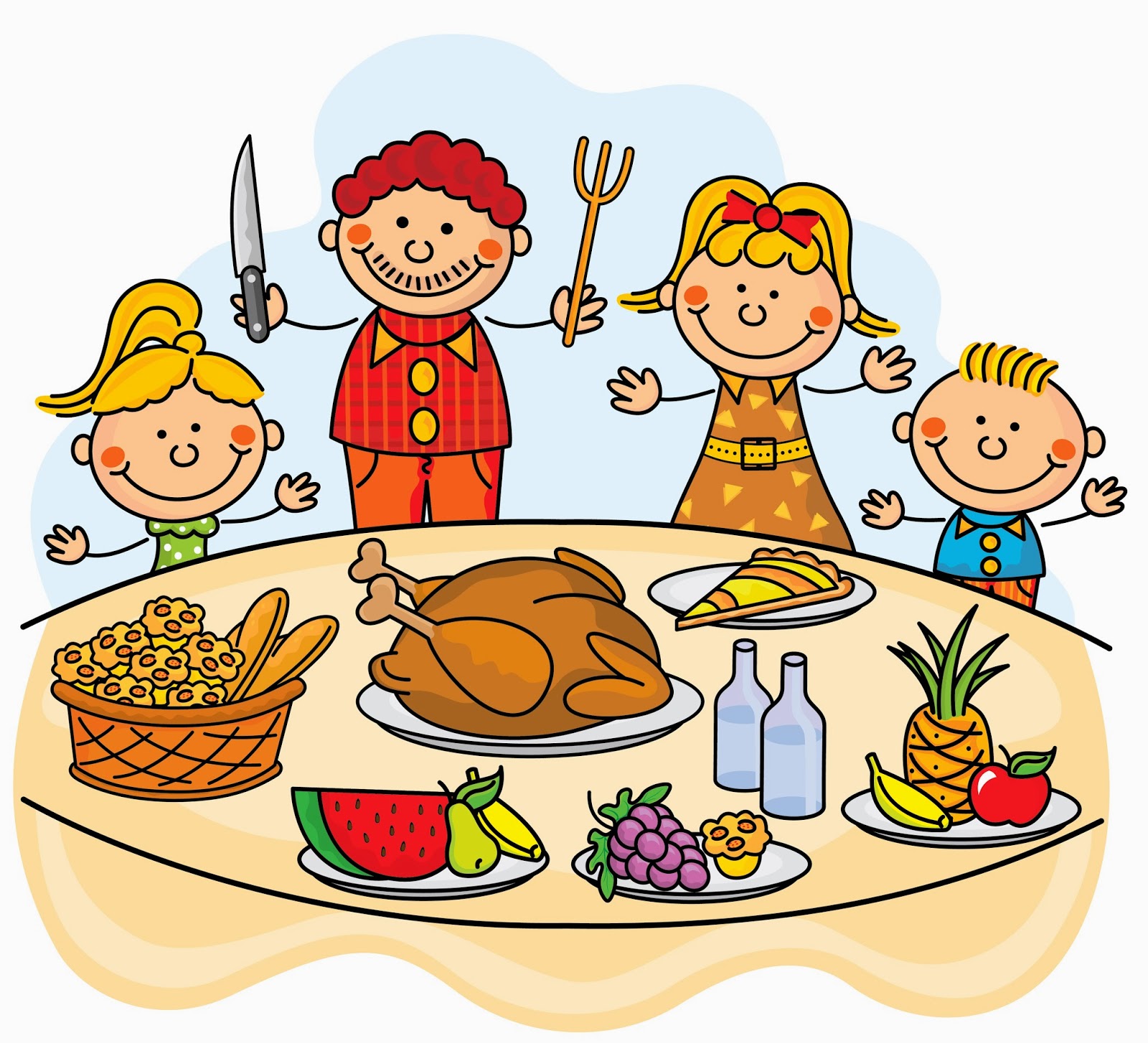 clipart family dinner table - photo #19