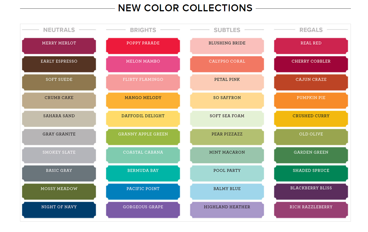 Stampin'Up! Retiring List and color revamp Frenchie's Stamps