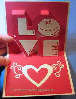LOVE pop up card