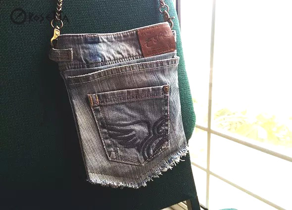 Denim Handbag from old jeans. Сумчка из старых джинс
