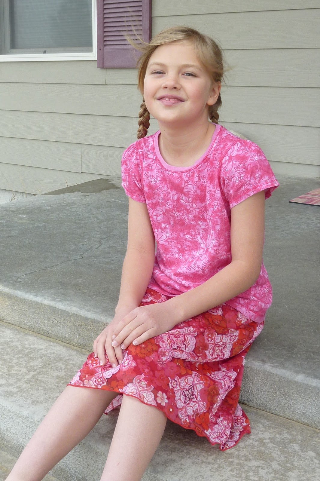 Little Girl's Skirt from a Dress of Mine