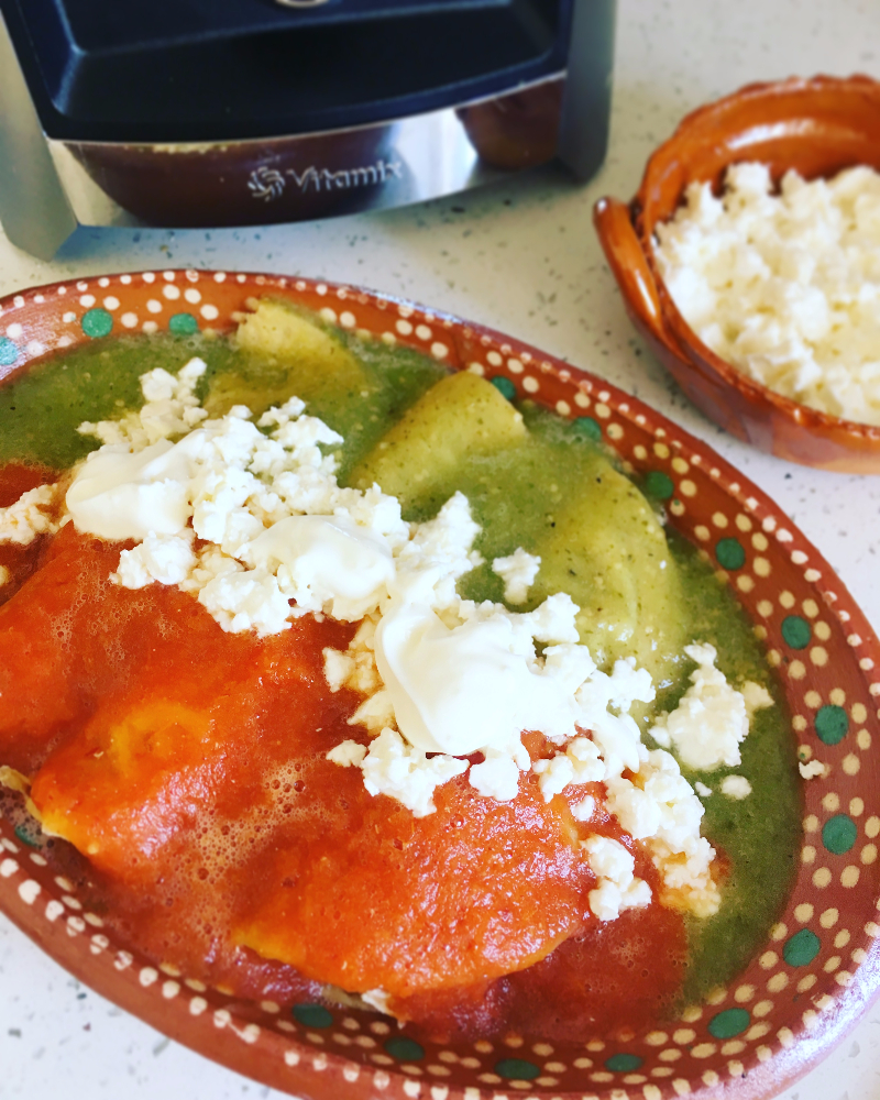 Enchiladas tricolor Delirios de Cocina
