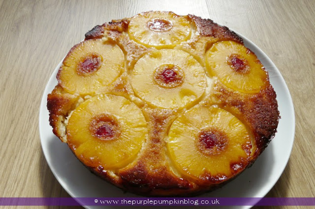 Pineapple & Coconut Upside Down Cake at The Purple Pumpkin Blog