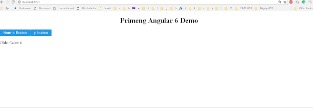 primeng Angular 6 application from scratch
