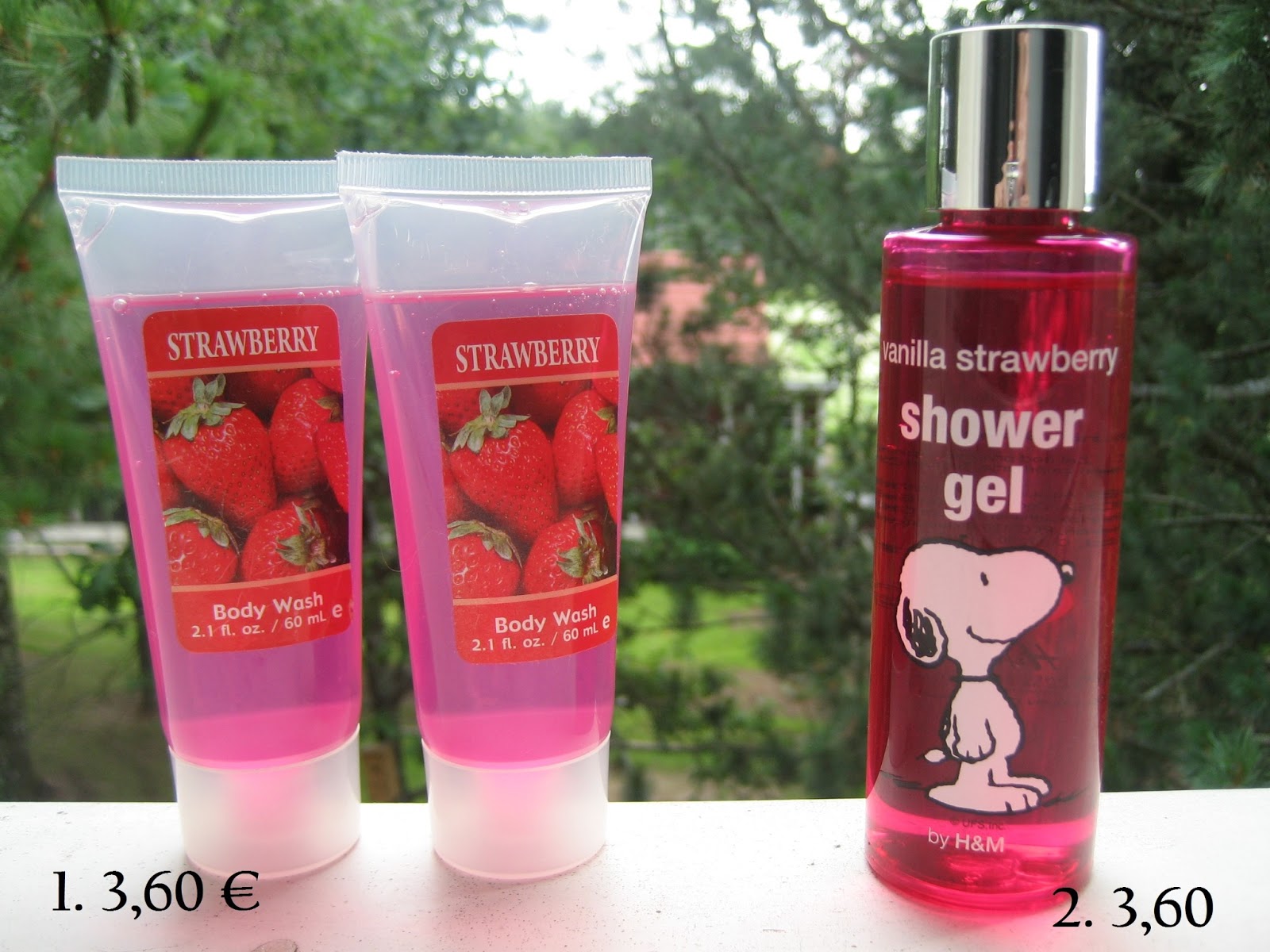 Kirpputori Strawberry Body Wash & Vanilla Strawberry Shower Gel