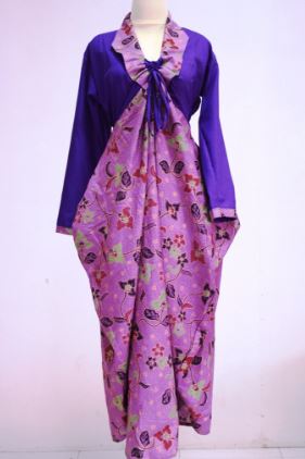 gamis batik kombinasi untuk orang gemuk gamis batik kombinasi untuk orang gemuk