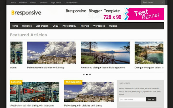 Bresponsive – Responsive Premium Magazine Blogger Template